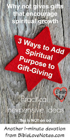 1-Minute Bible Love Notes: Gifts With Purpose