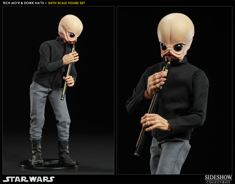 onesixthscalepictures Sideshow Collectibles Star Wars Cantina Band Modal Nodes Tech Mo'r and