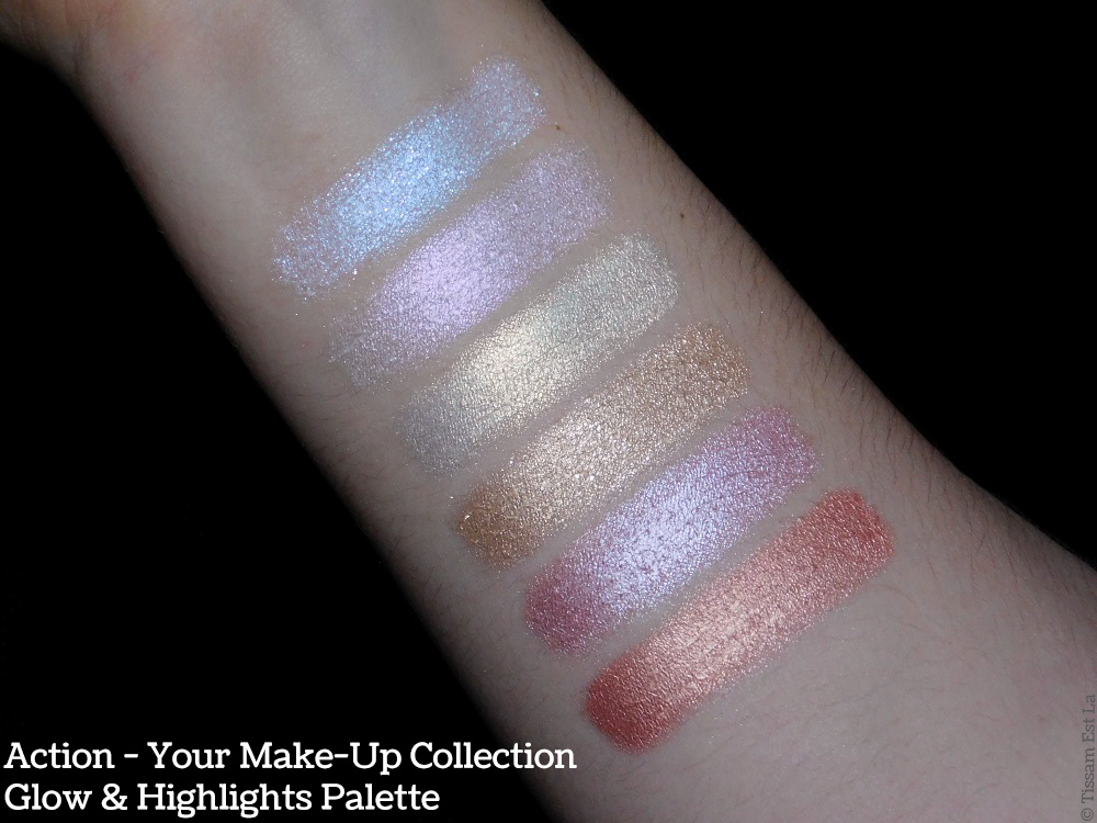 Action - Your Make-Up Collection - Glow & Highlights Palettes - Swatches & Review - Avis et Revue - Max & More Swatch Action - Your Make-Up Collection - Glow & Highlights Palettes - Swatches & Review - Avis et Revue - Max & More Swatch