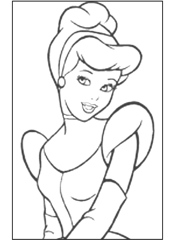 princess cinderella coloring pages games for girls - photo #38