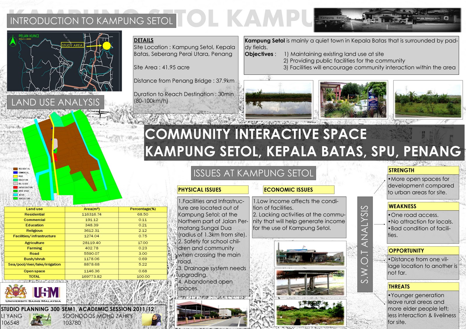 URBAN &amp; REGIONAL PLANNING: PROJECT 1 - FINAL PRESENTATION BOARD