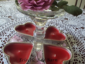 Heart-shaped Tins as Candles