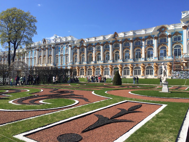 catherine palace in spring