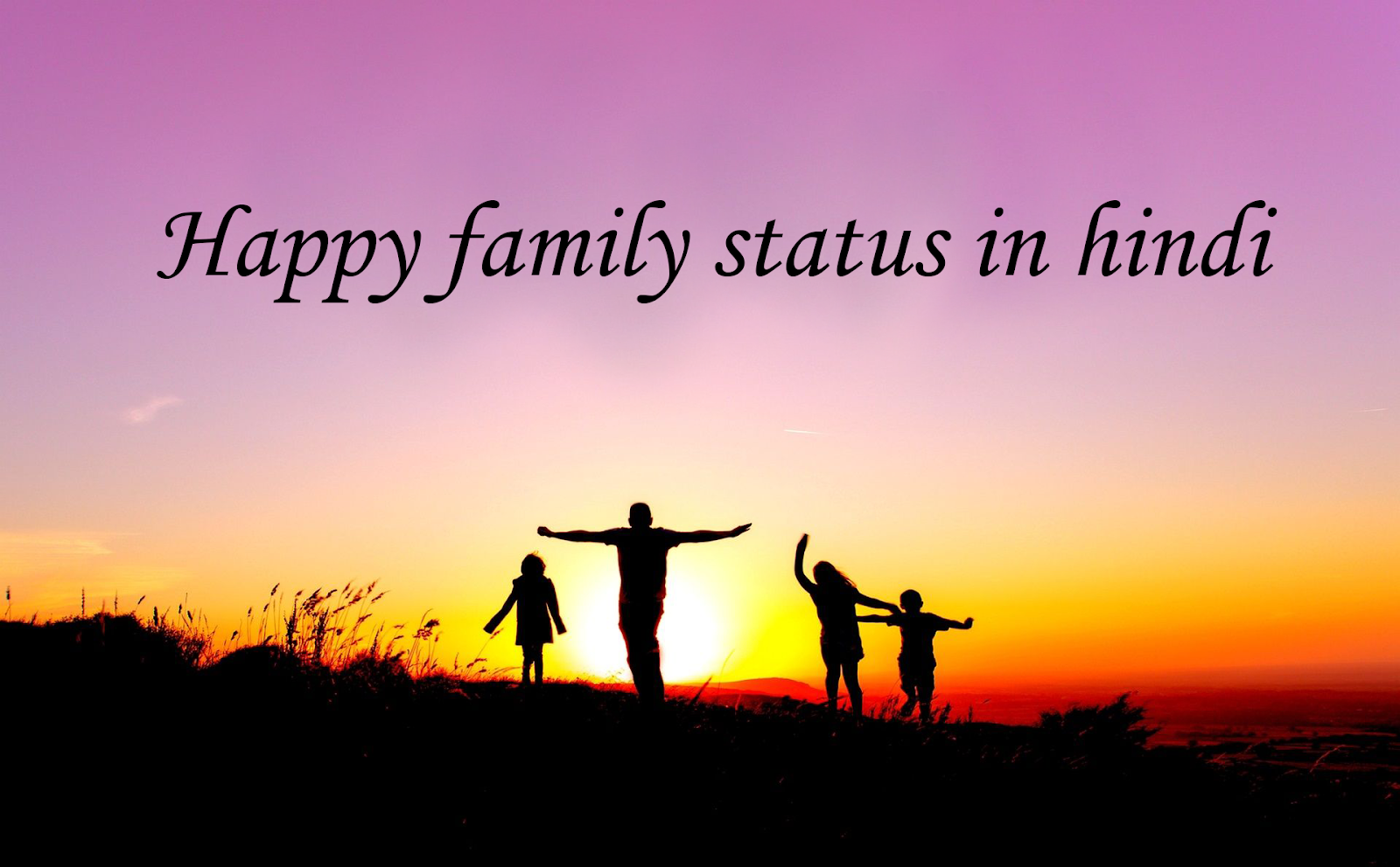 Happy family status in hindi