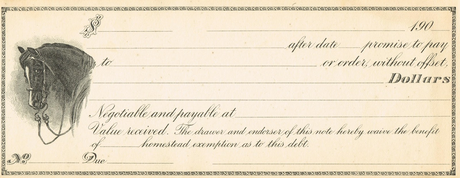 Antique Graphics Wednesday - 110+ Year Old Checks - Knick of Time