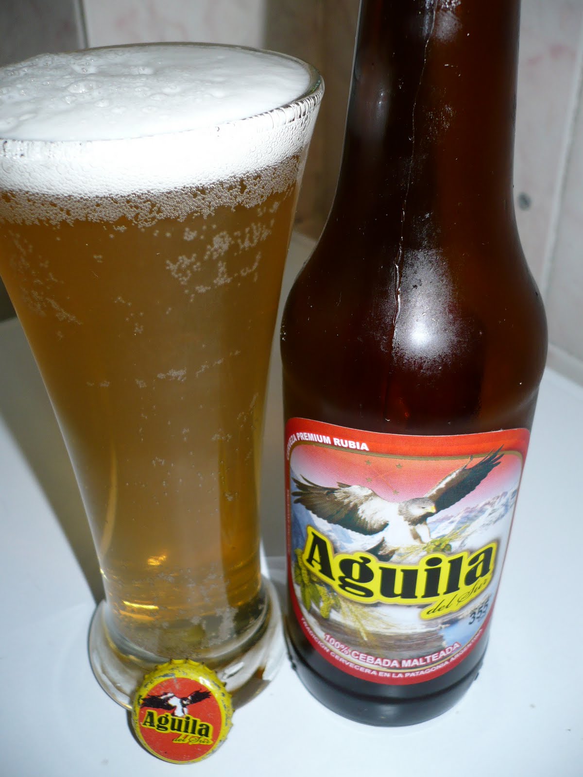 Cervezas del Mundo: Cerveza Aguila del Sur Rubia