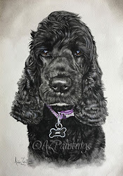 spaniel cocker watercolour painting