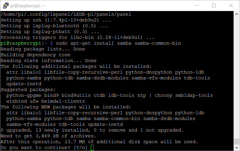 ติดตั้ง Samba File Sharing บน Raspberry Pi