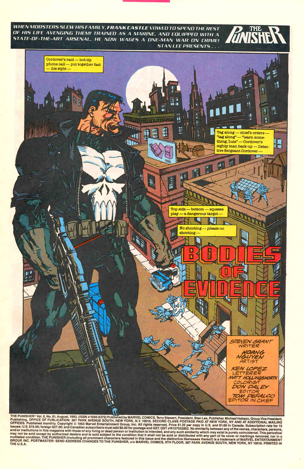 Read online The Punisher (1987) comic -  Issue #81 - Bodies of Evidence - 2