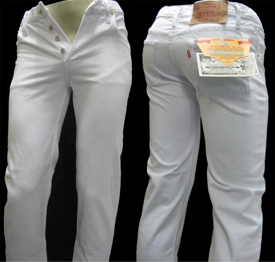 pantalón levis blanco hombre