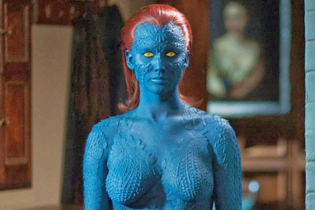 Jennifer Lawrence Mystique X-Men Days of Future Past movieloversreviews.filminspector.com