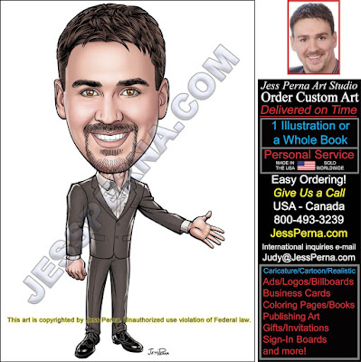 Real Estate Agent Wearing Suit Advertising 