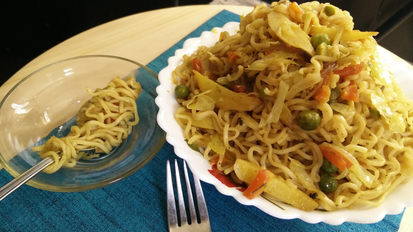 Masala Maggi Vegetable Punjabi Maggi Healthy Kadai