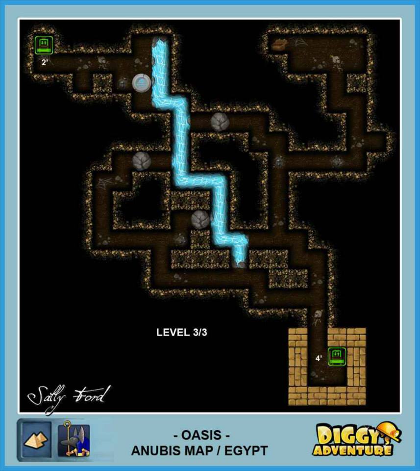 Diggy's Adventure Walkthrough: Anubis Egypt Quests / Oasis