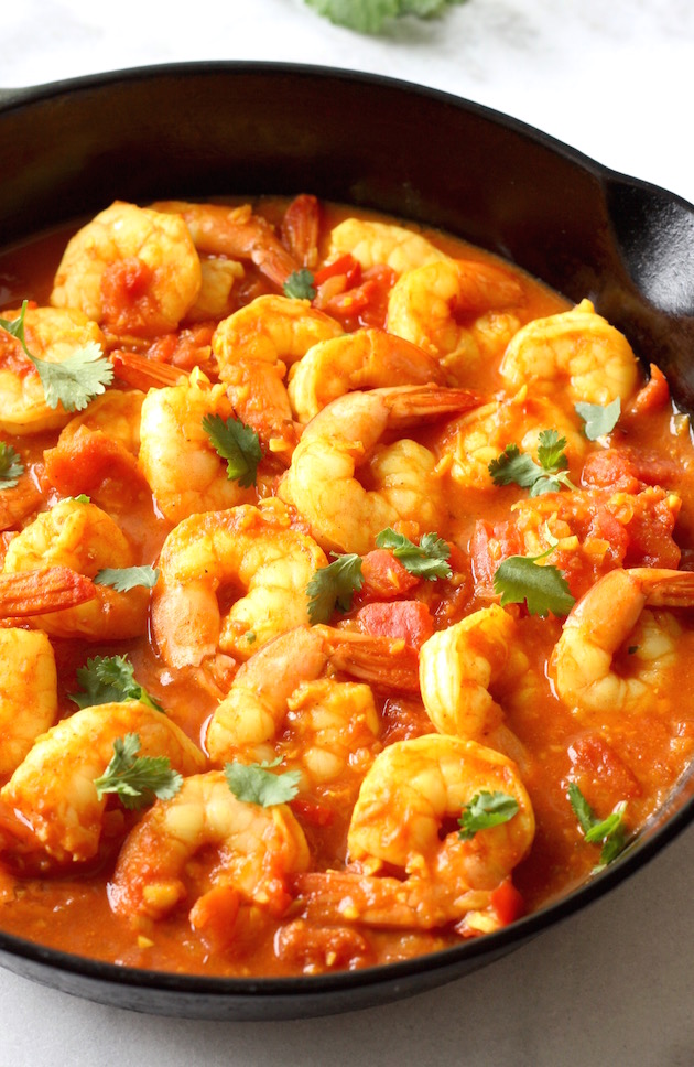 Easy Tomato-Shrimp Curry by SeasonWithSpice.com