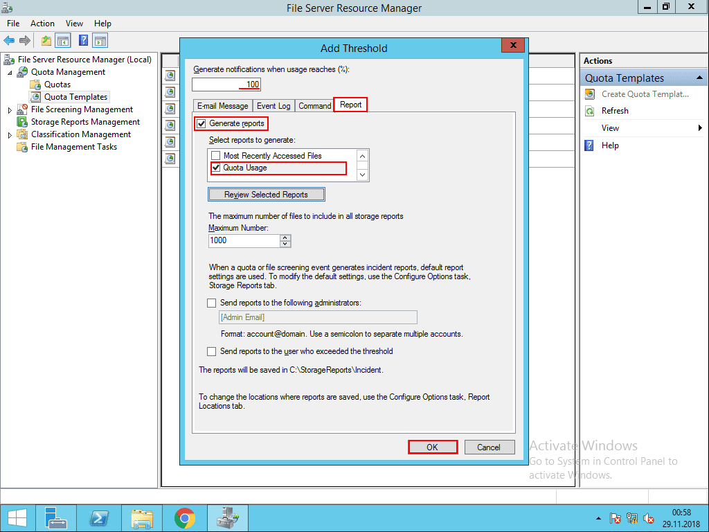 Windows 2008 r2 storage.