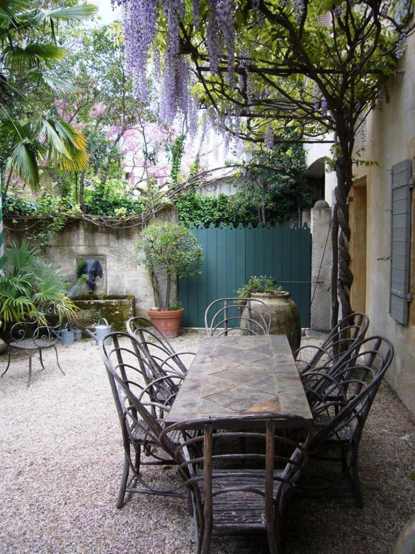 Outdoor Living Pea Gravel Patio Inspiration French Country Cottage