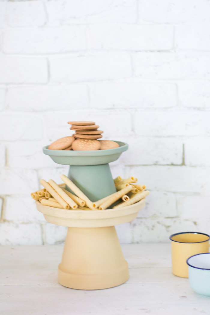 Reposa tartas macetero diy Reposa tartas macetero diy