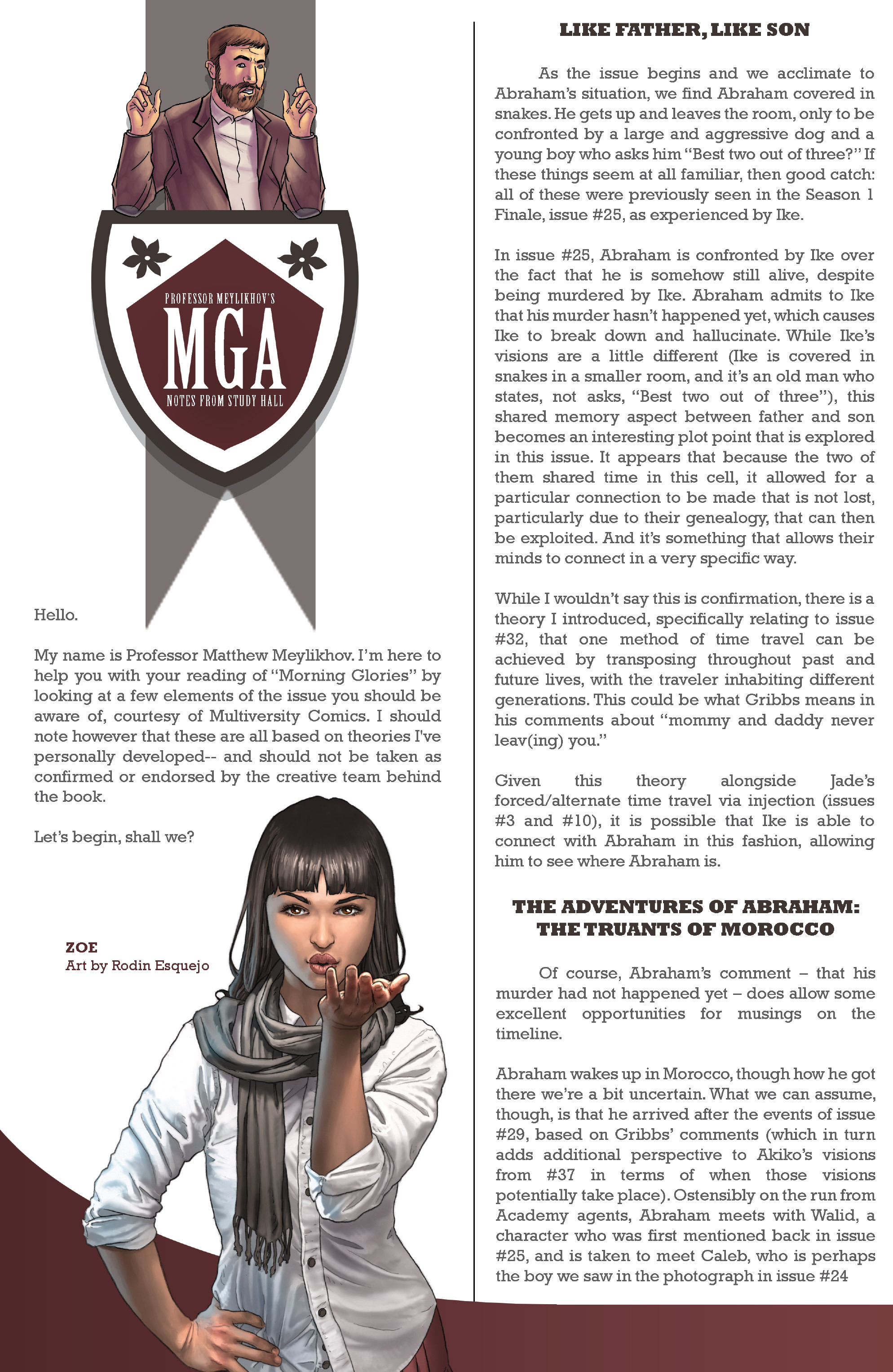 Read online Morning Glories comic -  Issue #38 - 31