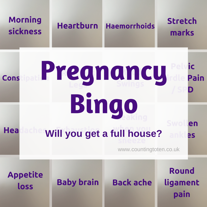 Pregnancy Bingo Counting To Ten