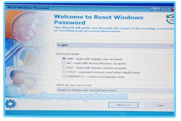 passcape reset pasword windows