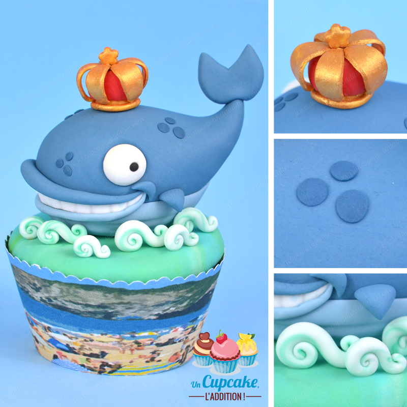 Cupcakes Hendayais : Maialen, la Baleine ou les Armoiries d'Hendaye