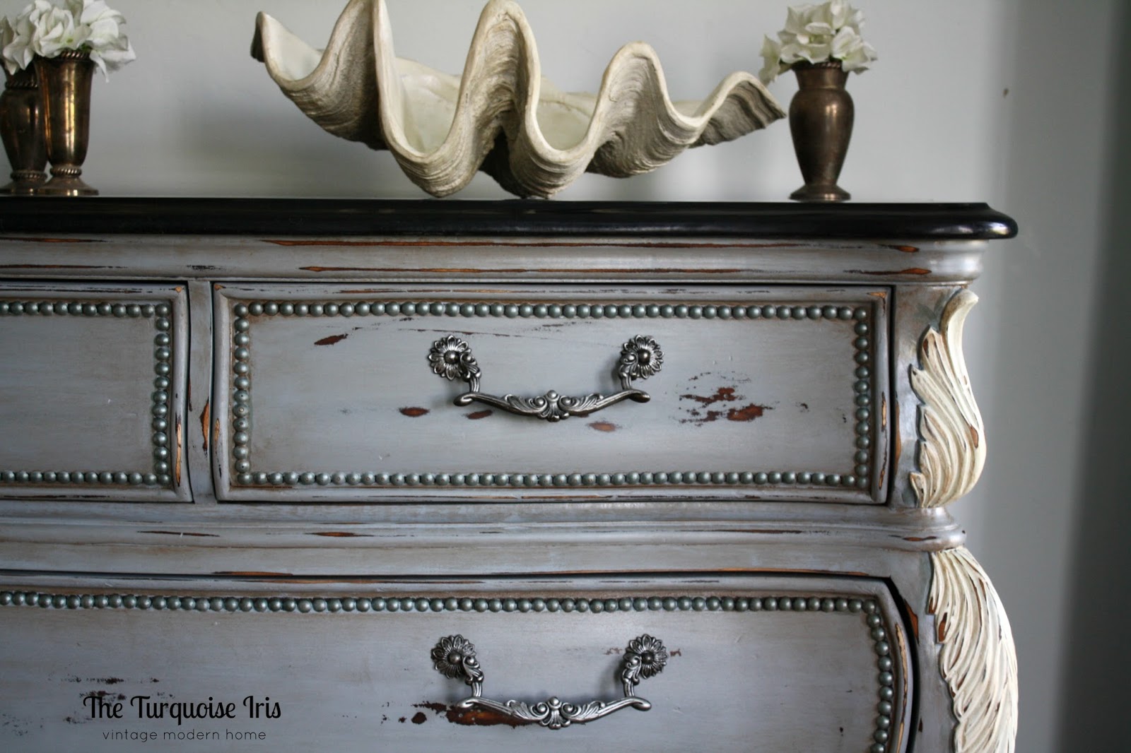 The Turquoise Iris Furniture & Art French Country Bombay Chest in