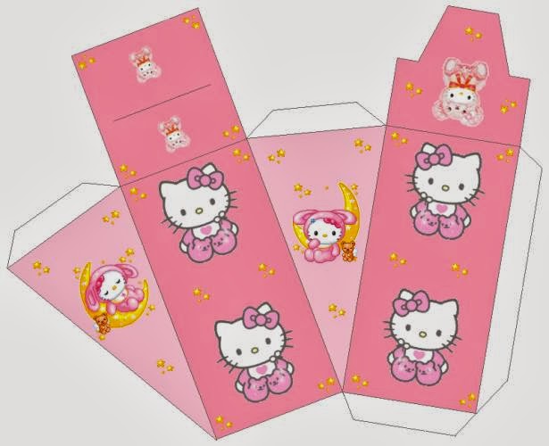 Cajas para Fiesta de Hello Kitty para Imprimir Gratis. Cajas para Fiesta de Hello Kitty para Imprimir Gratis.