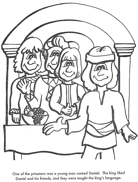 daniel obeyed god coloring pages - photo #7