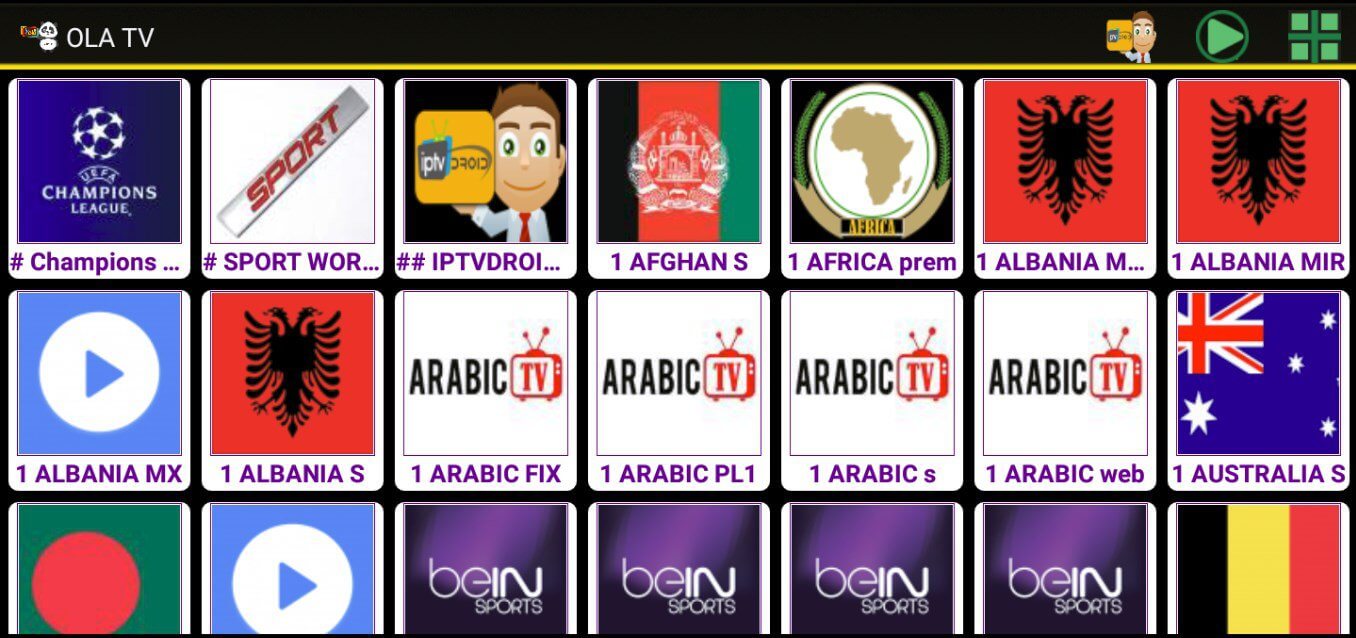 تطبيق iptv العملاق ola tv افضل tv عربي لمشاهدة القنوات و جميع الاقمار