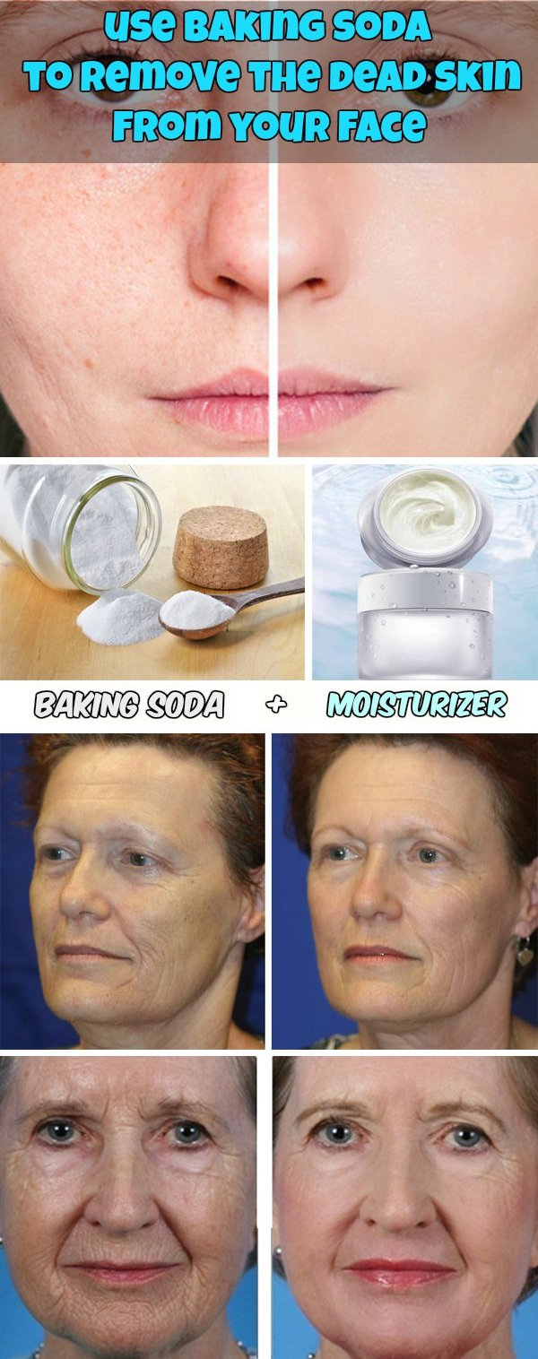 Use baking soda to remove the dead skin from your face HEALTHYLIFE