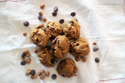 double chip pumpkin cookies