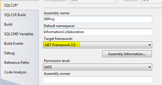 SQL Server SELECT: Creating a CLR Function in SSDT