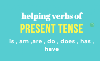 helping verbs of present tense - English