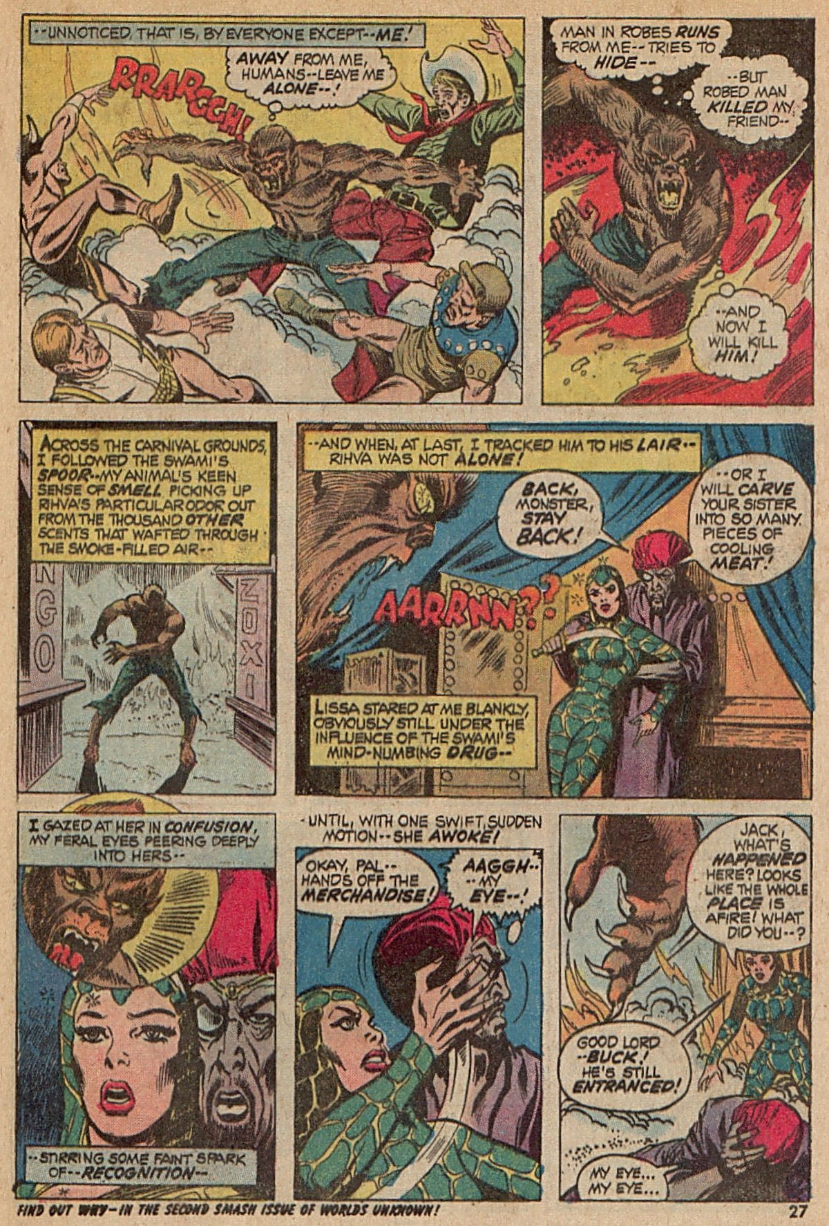Read online Werewolf by Night (1972) comic -  Issue #7 - 20