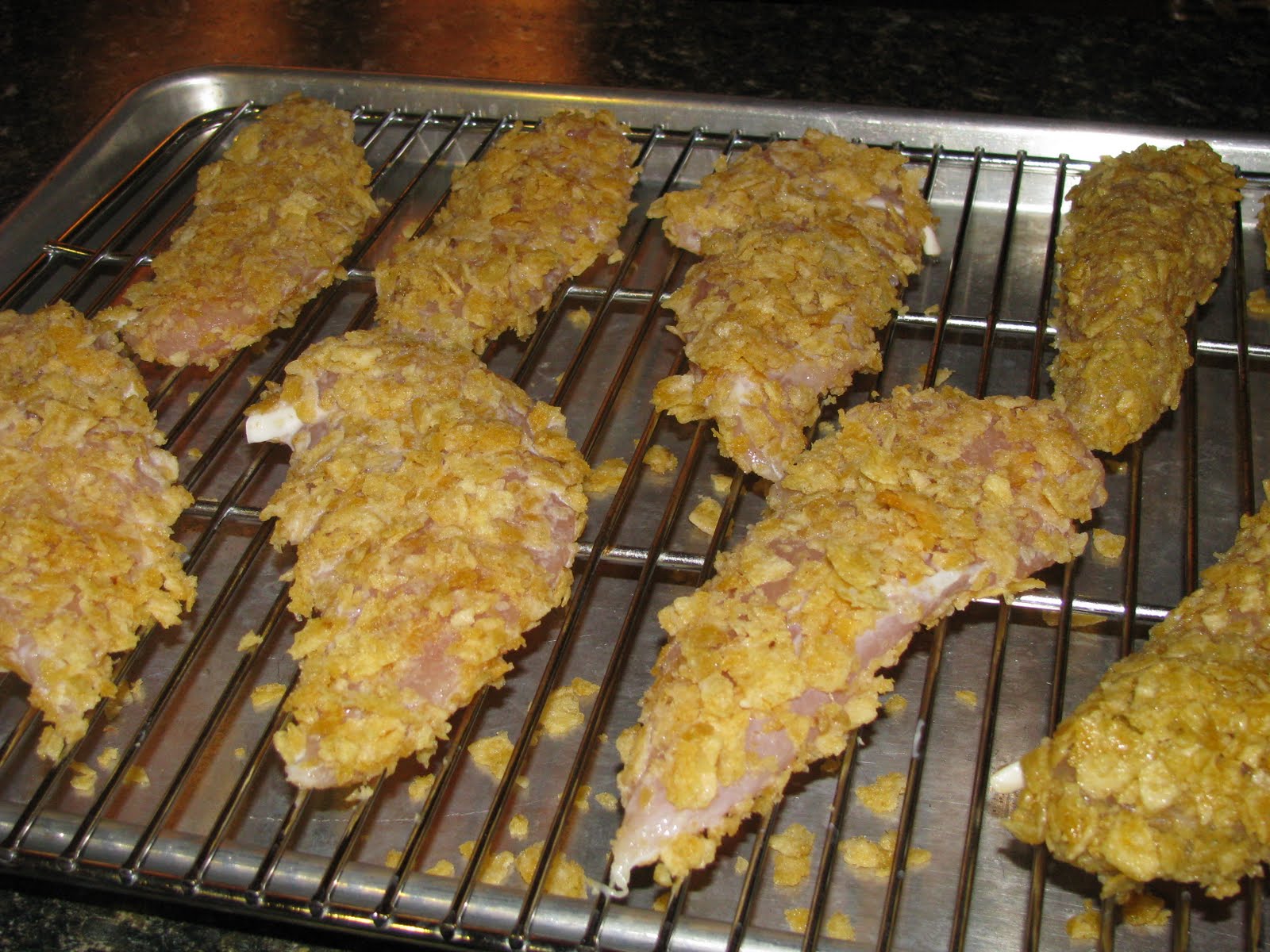 Kammie Cooks Jalapeno Kettle Chip Crusted Chicken