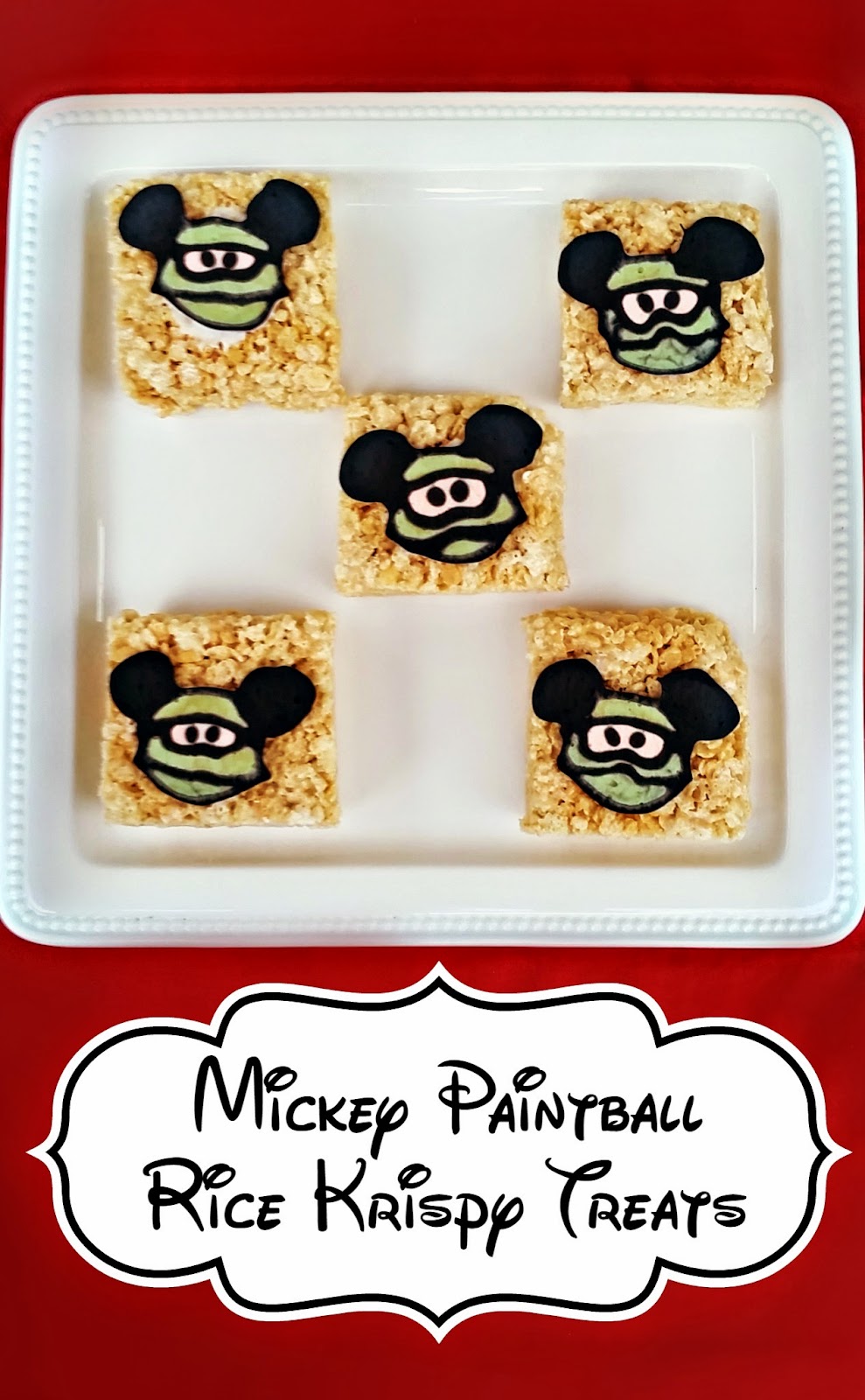 Mickey Mouse rice krispy treats