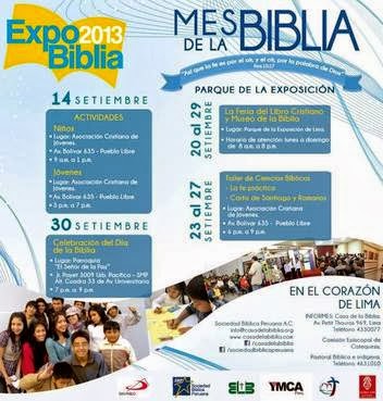 Evangélicos y católicos en "Expo Biblia"