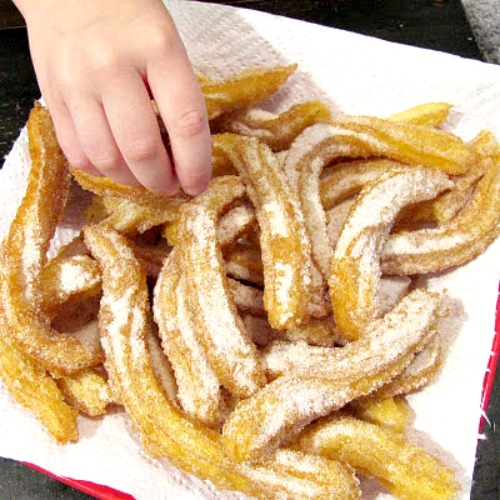 making churros for the story of ferdinand
