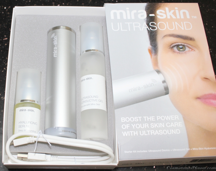 Home Facials With Mira-Skin Ultrasound Skincare Device and Hyaluronic Serum