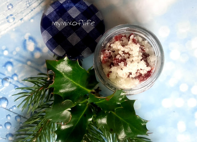 XMAS DIY Żurawinowy peeling do ust