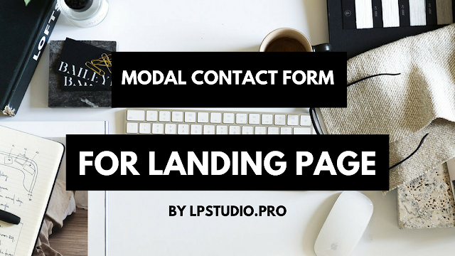 Modal Contact for Landing Page