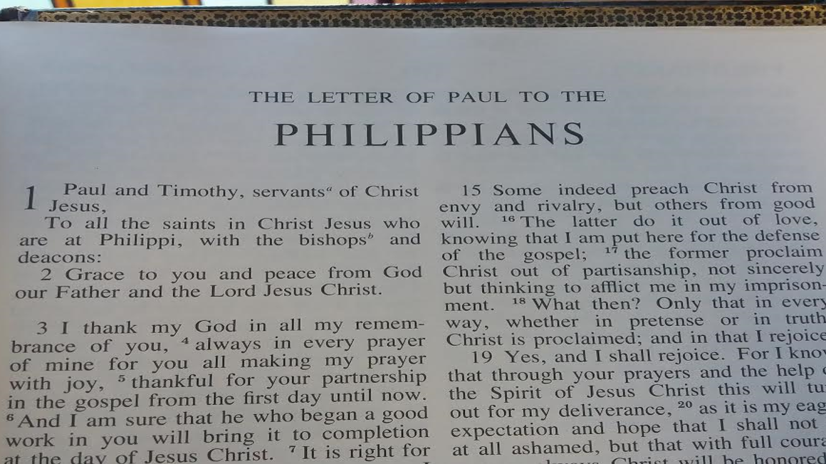 HOW IN THE WORLD!! Introduction to Paul's Letter to the Philippians We can be confident in