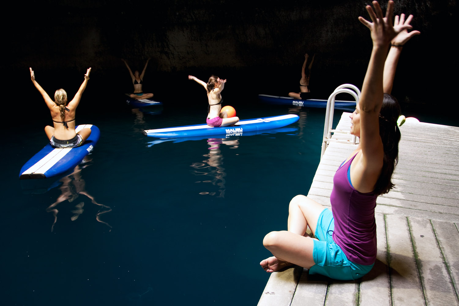 Park City Yoga Adventures Winter Adventure! Paddle Board Yoga in a