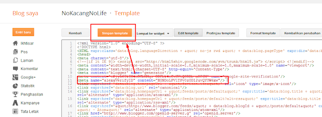 Cara Verifikasi atau Claim Blog di Alexa.com Cara Verifikasi atau Claim Blog di Alexa.com