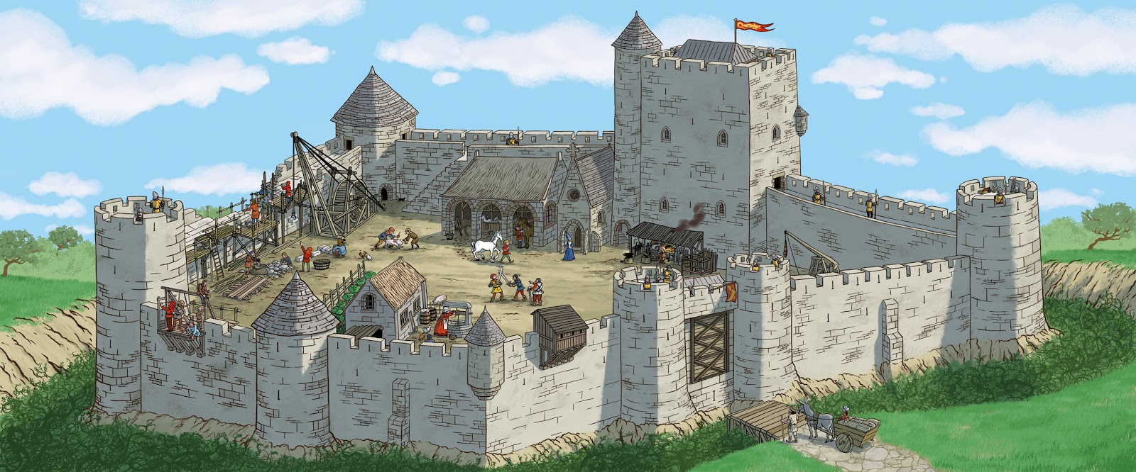 Page De Garde Chateau Cyrille Meyer: Un château fort au moyen-âge