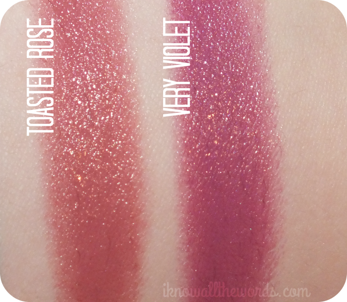 Avon Ultra Colour Lipstick Toasted Rose And Very Violet I Know