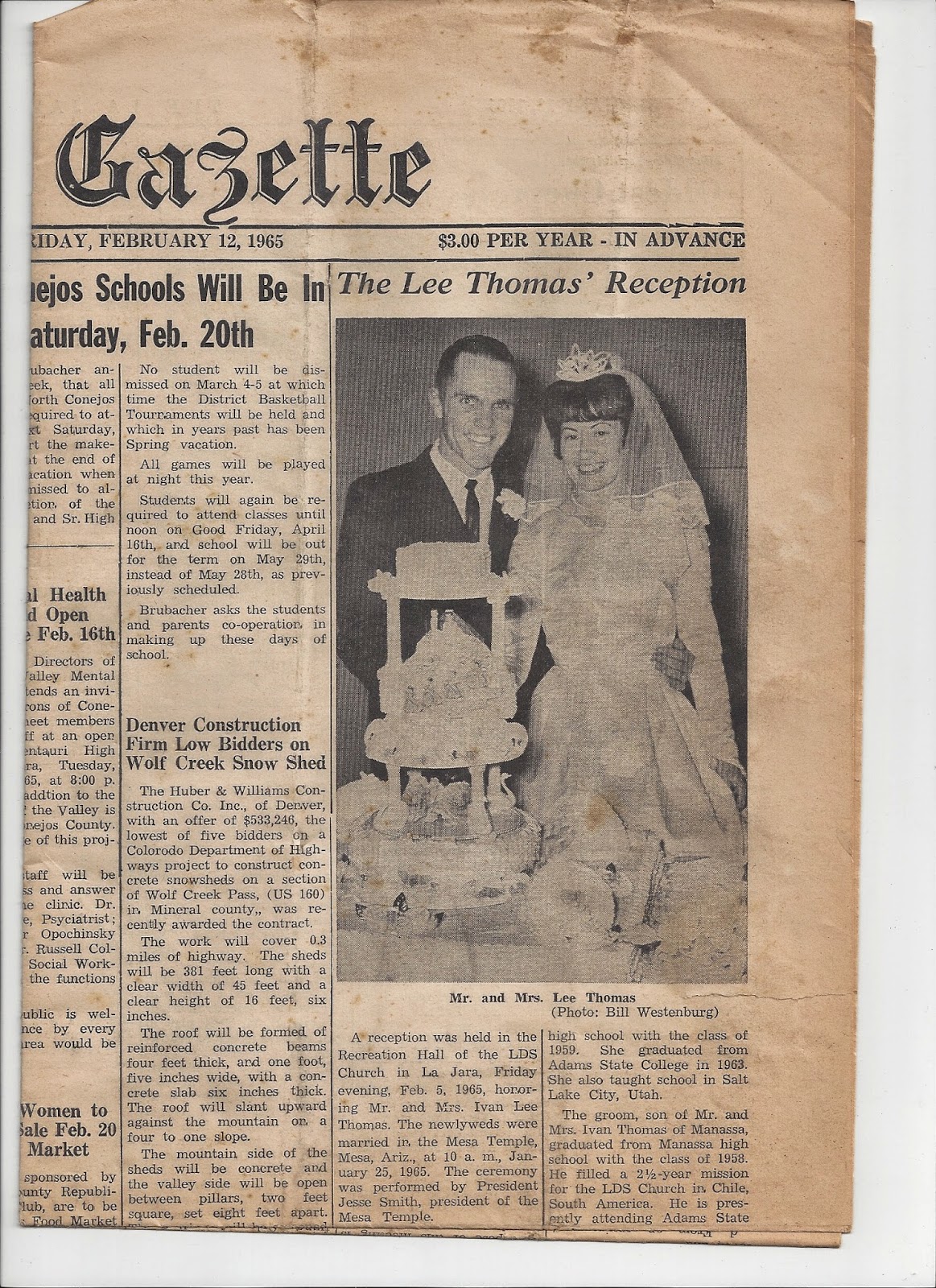 A Labor of Love The La Jara Gazette