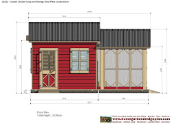 plans coop chicken combo garden construction sheds storage