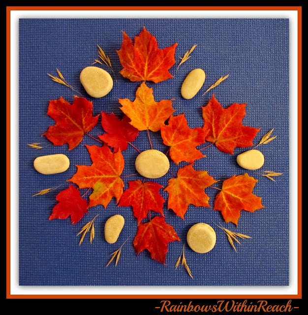 photo of: Fall Leaf Mandala (Fall RoundUP via RainbowsWithinReach) 